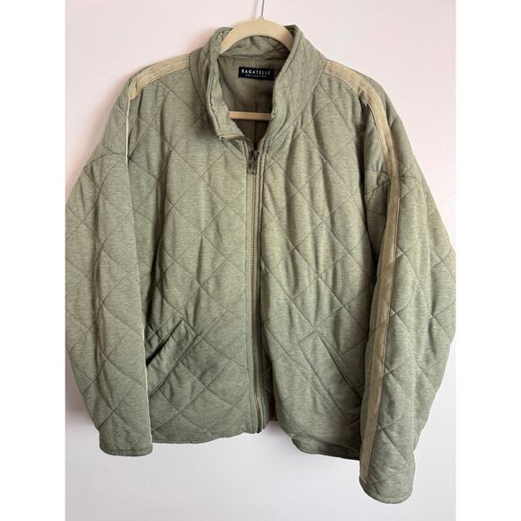 Bagatelle Collection Army Green Quilted Jacket - Picture 1 of 11